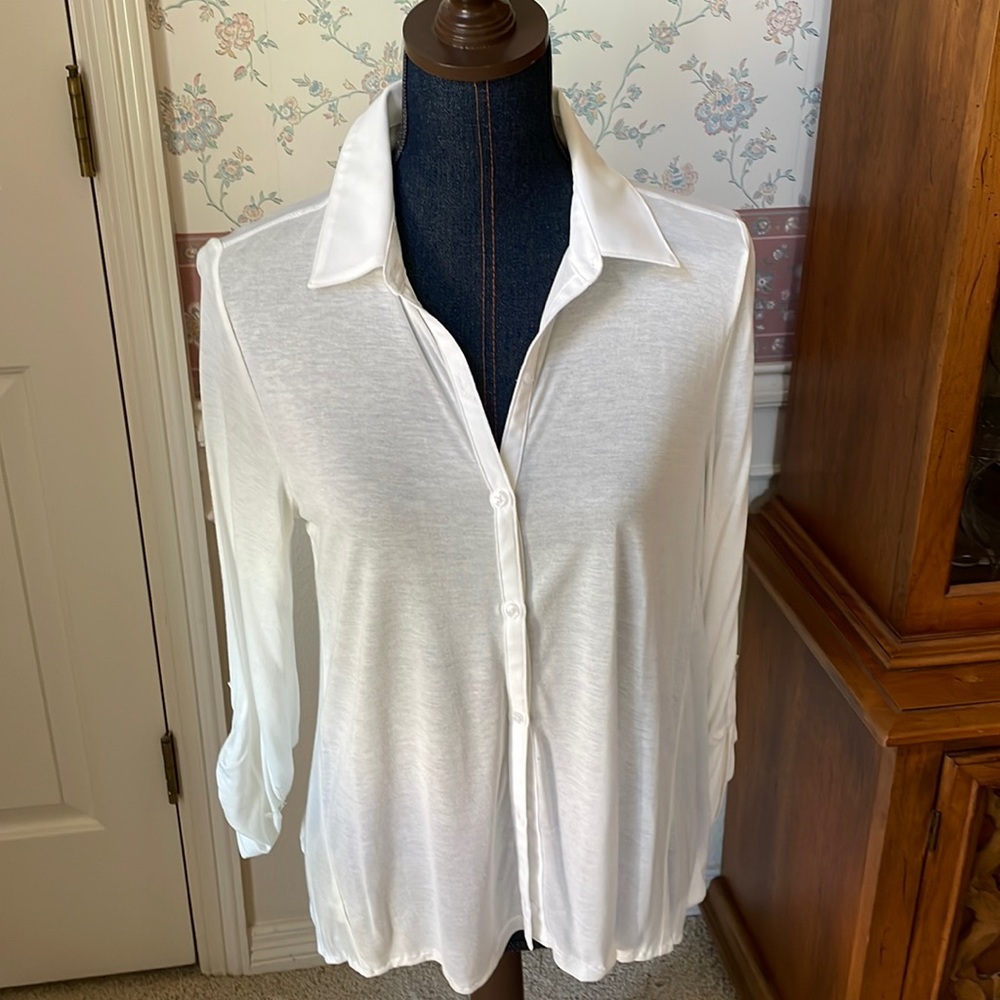 Ann Taylor Off White Blouse